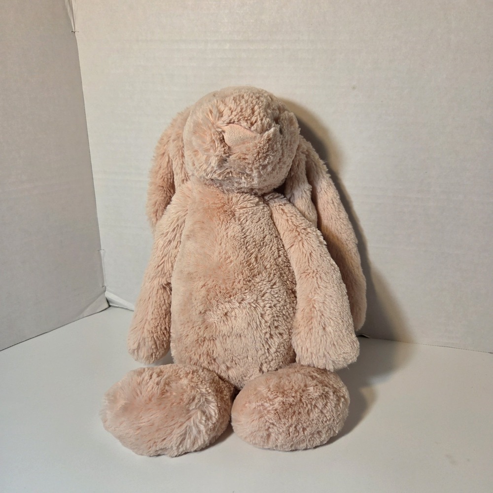 Jellycat London Bashful Bunny ~ Blush Pink Medium 17" Plush‎ Stuffed Animal